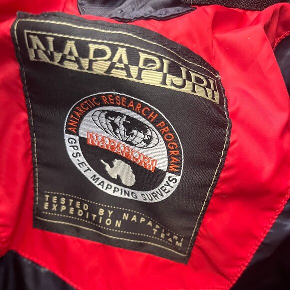 Red Napapijri Ski Jacket with hood, Size Small - Picture 5 of 7